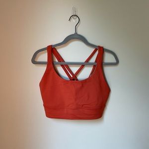 lululemon Energy longline bra Canyon Orange Size 12